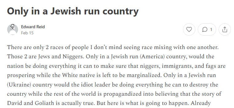 Antisemitism, False Information and Hate Speech Find a Home on Substack 