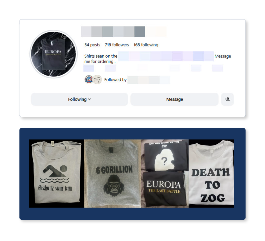 Screenshot: The Berm Pit’s Instagram apparel page features images of its T-shirts for sale. (Screenshot/Instagram)