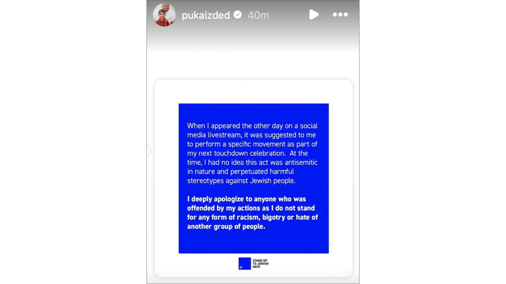 Puka Nacua social media apology 