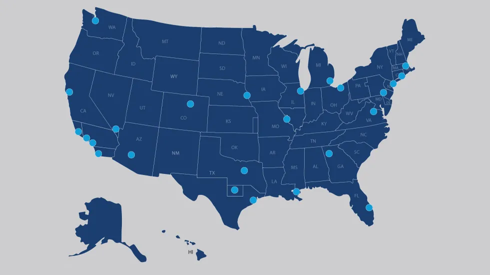 Regional Offices Map