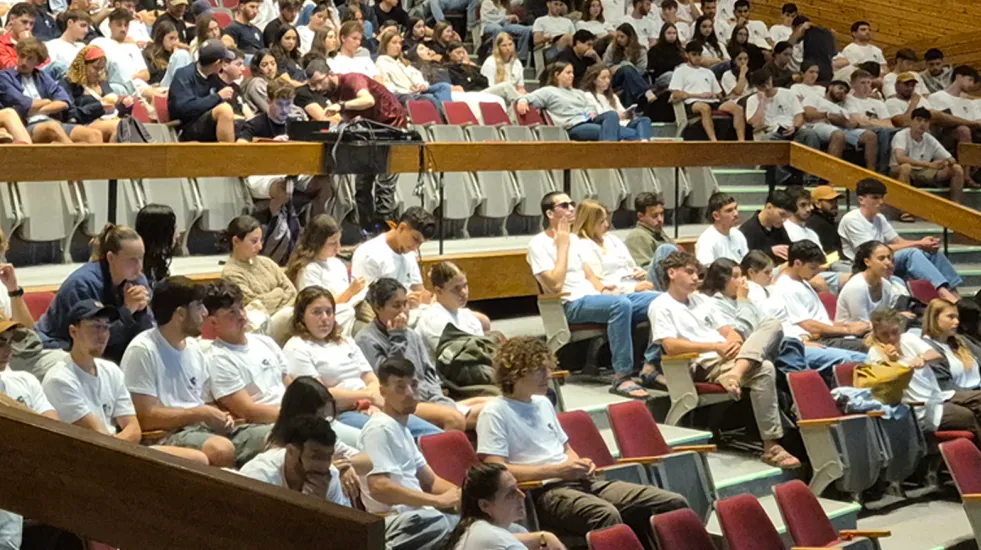 Participants at an ADL Israel lecture