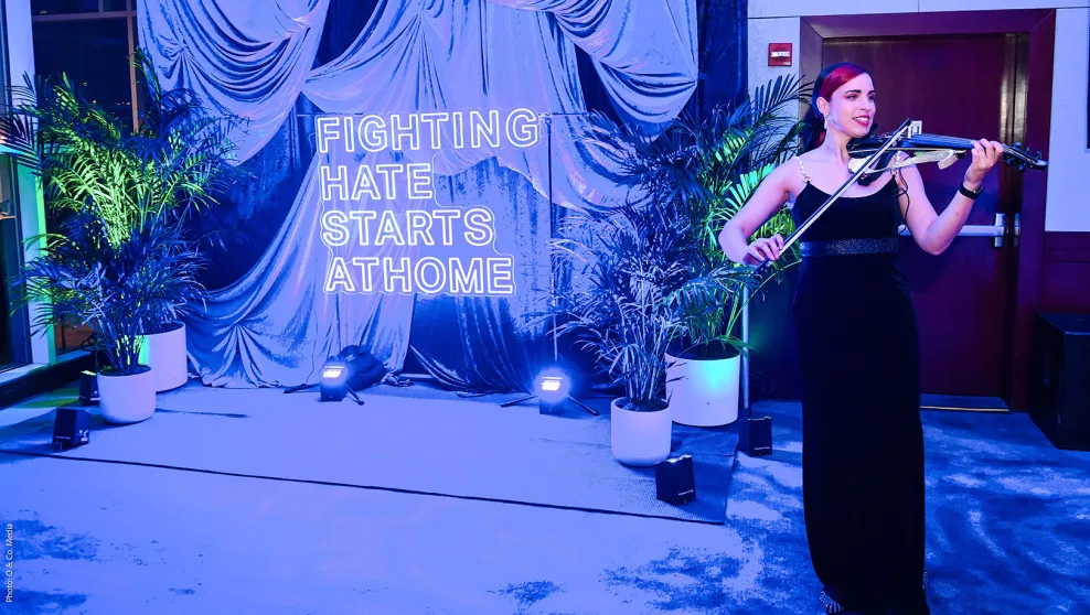 Electric Violinist performs at the After Party