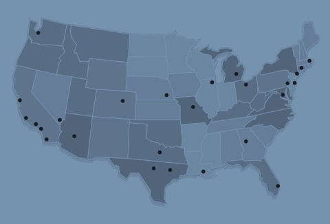 map of ADL regional offices