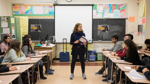 Students in High School Classroom