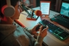Teenager playing multiplayer online games at home